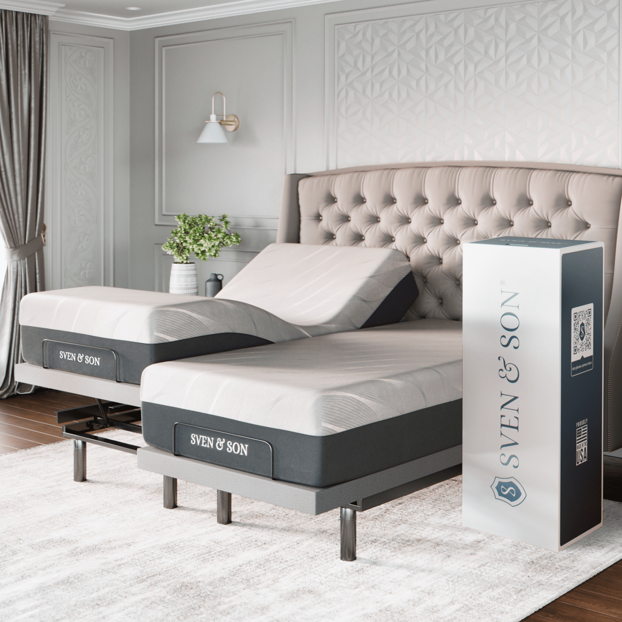 Platinum Series Adjustable Bed Frame + Choice of Mattress Bundle