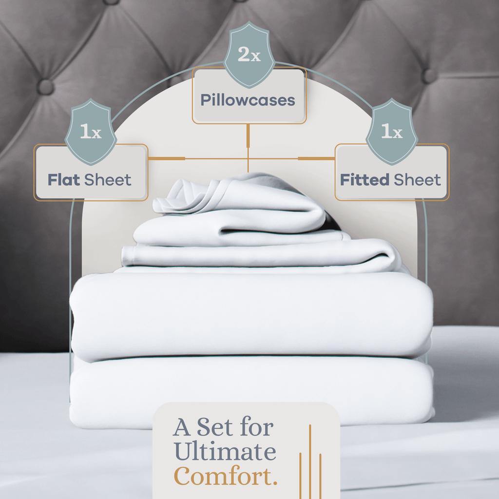 Premium Italian Crafted Sateen Sheet Set, 600-Thread-Count