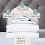 Premium Italian Crafted Sateen Sheet Set, 600-Thread-Count
