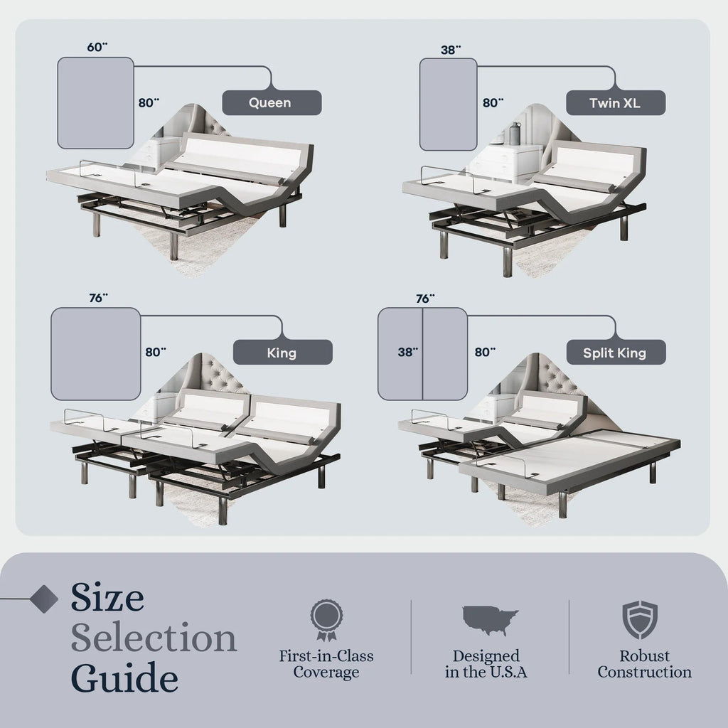 Platinum Series Adjustable Bed Frame + Choice of Mattress Bundle