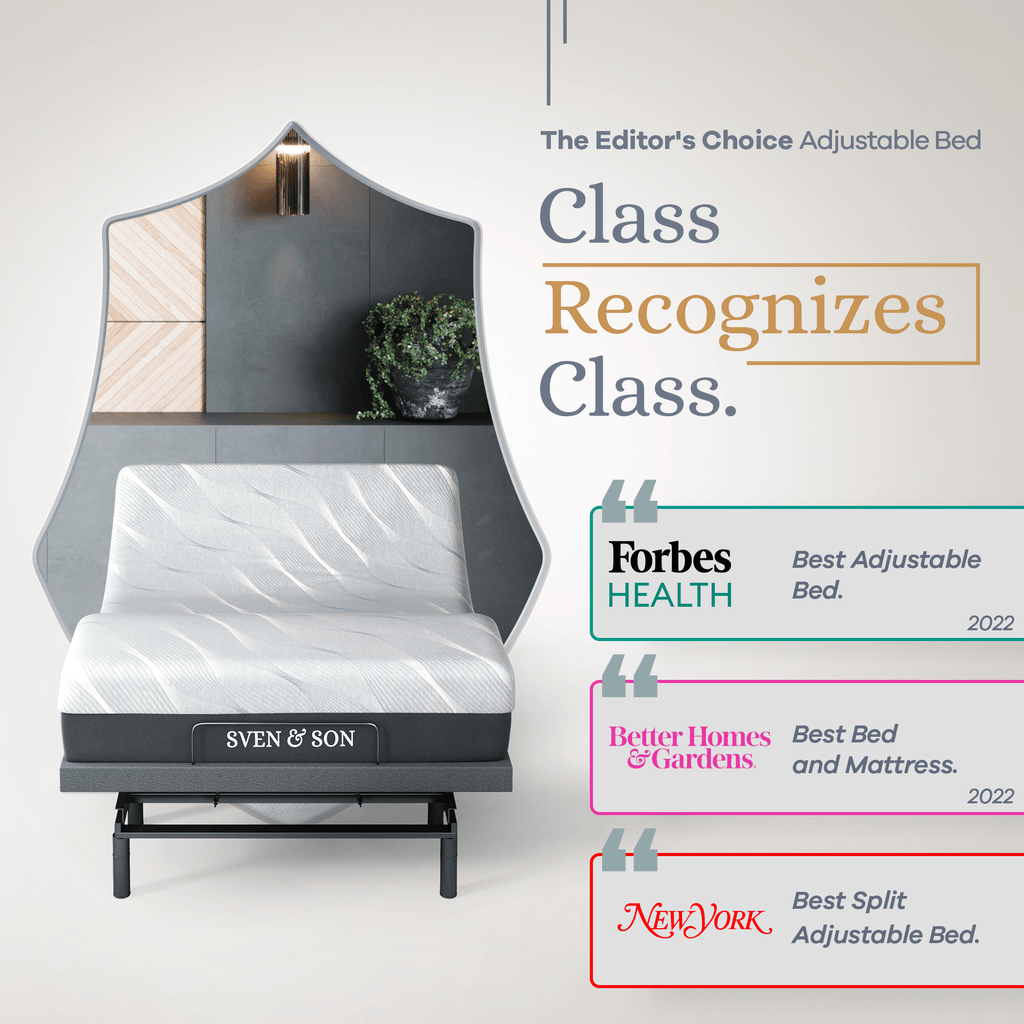 Bliss Series Adjustable Bed Frame + Choice of Mattress Bundle