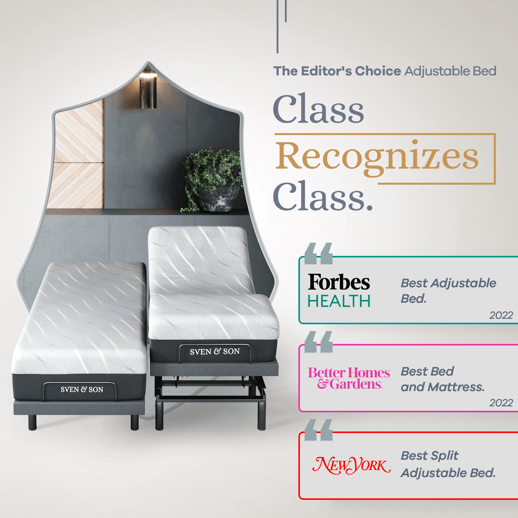 Bliss Series Adjustable Bed Frame + Choice of Mattress Bundle