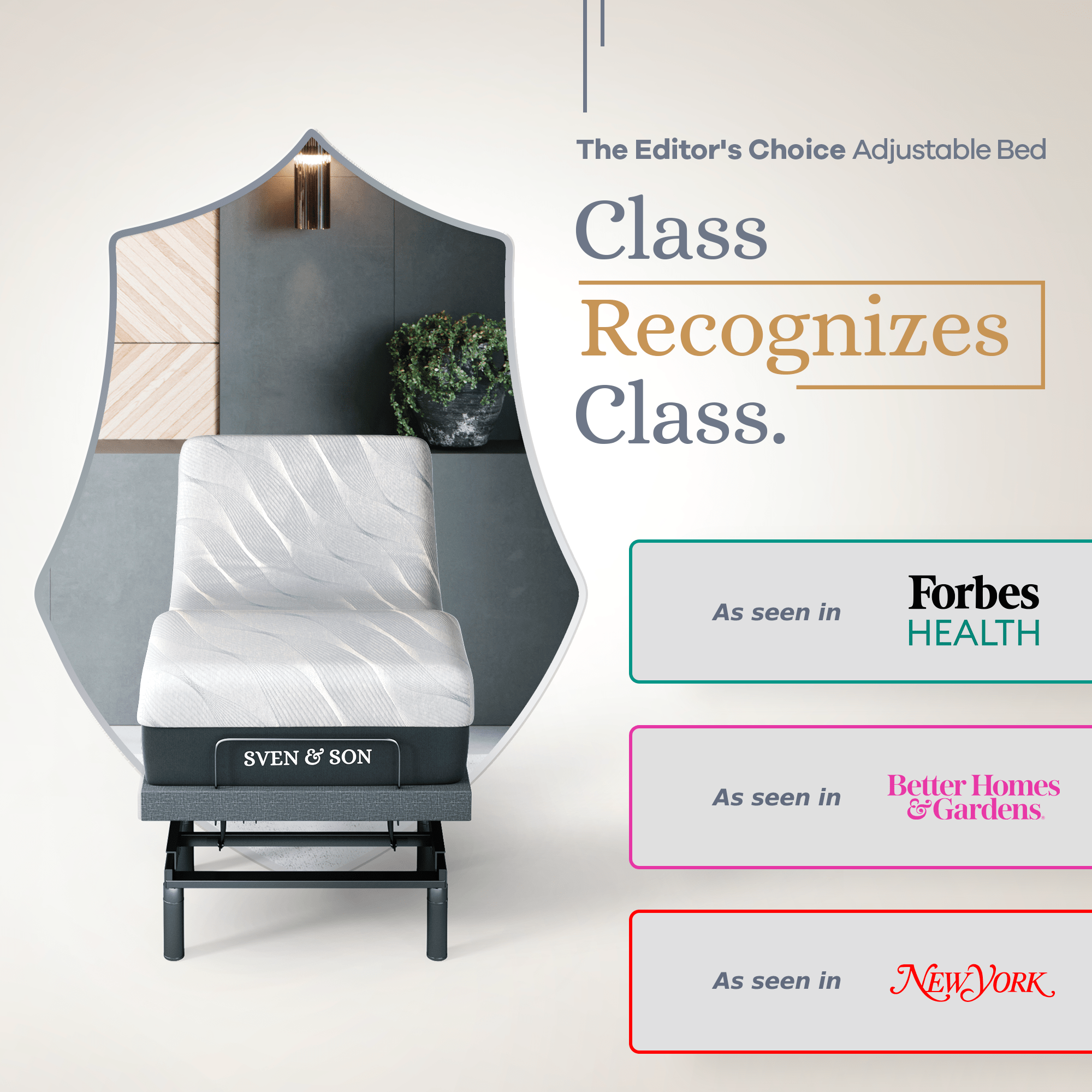 Bliss Series Adjustable Bed Frame + Choice of Mattress Bundle