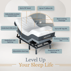 Bliss Series Adjustable Bed Frame + Choice of Mattress Bundle
